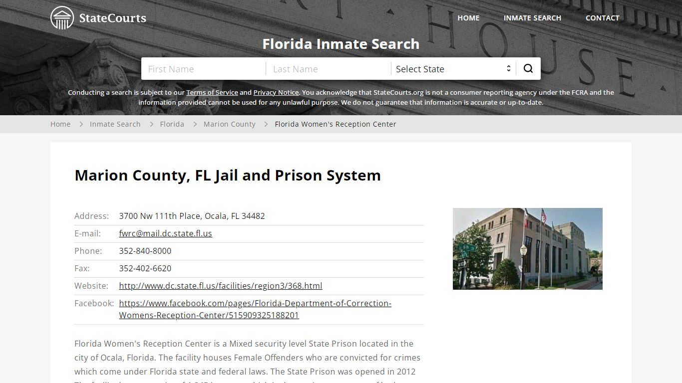 Florida Women's Reception Center Inmate Records Search ...